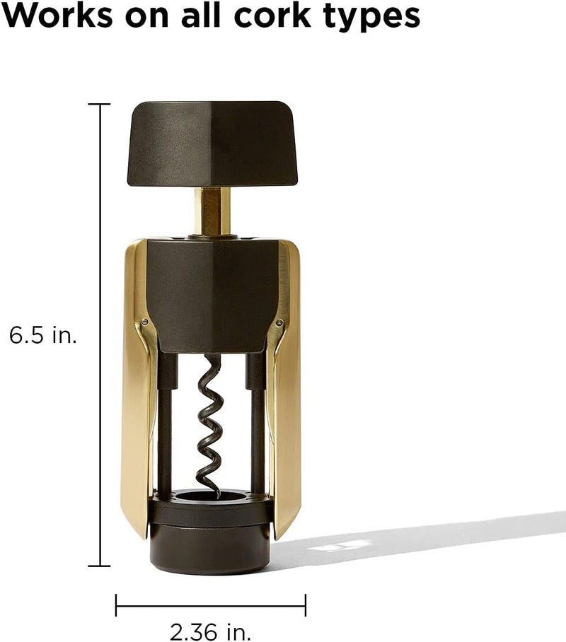 RBT Premium Wing Corkscrew Bottle Opener, Black, Fits Most Wine Bottles - Image 2